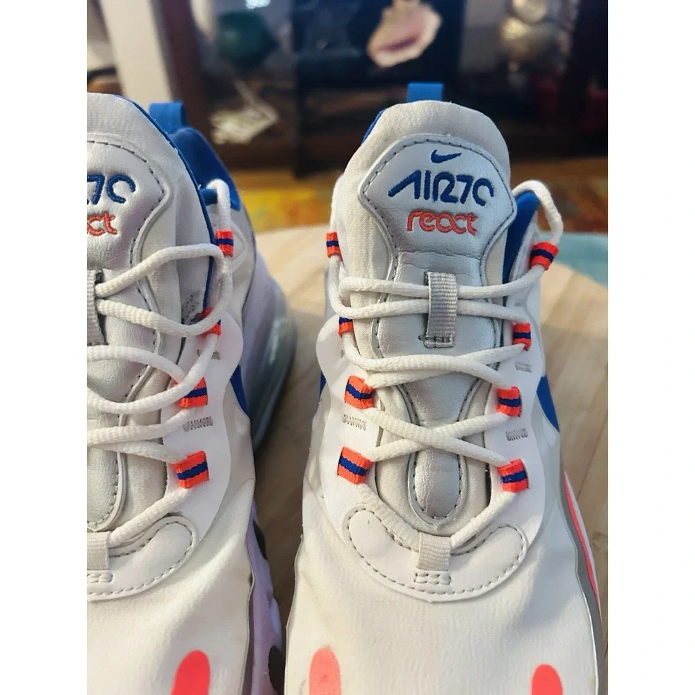Nike Air Max 270 React 'Knicks' Sneakers CW3094-100 Women's 9.5